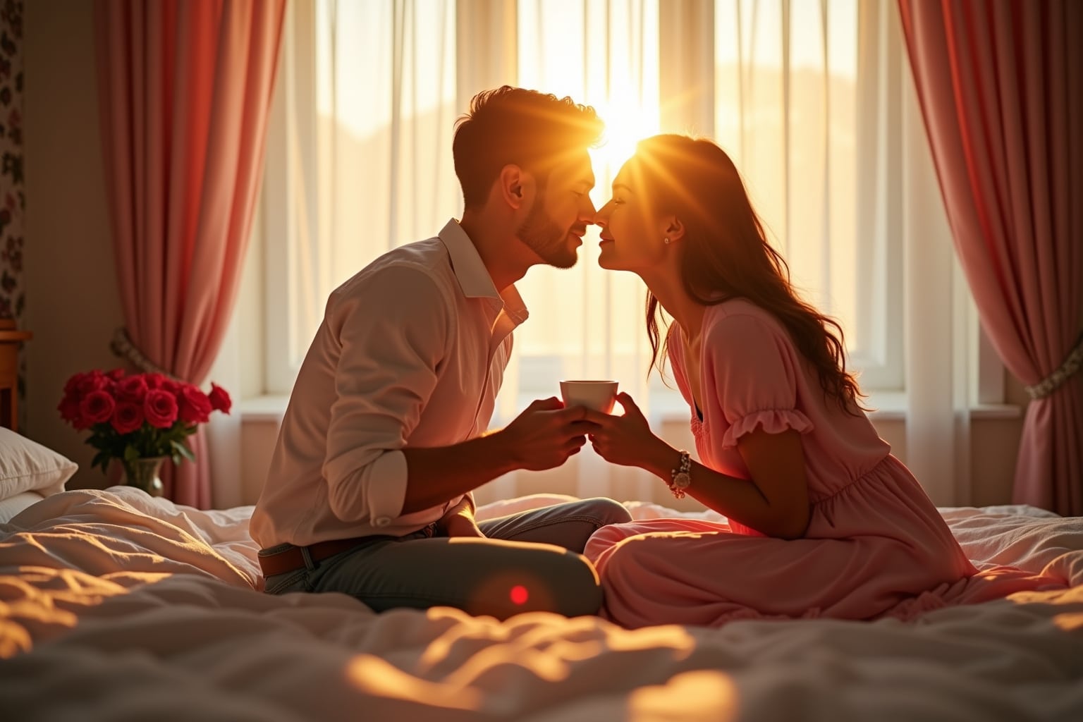 Guten Morgen zum Valentinstag - Starte verliebt