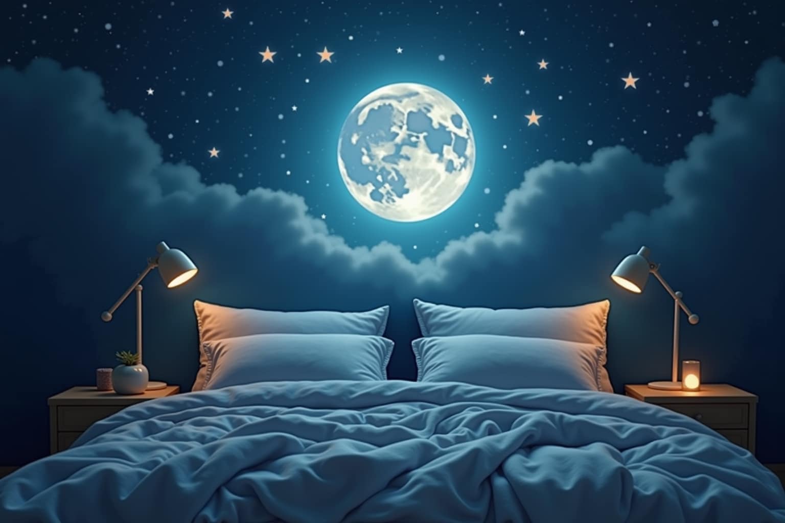 Positive Gute-Nacht-Gedanken für erholsamen Schlaf