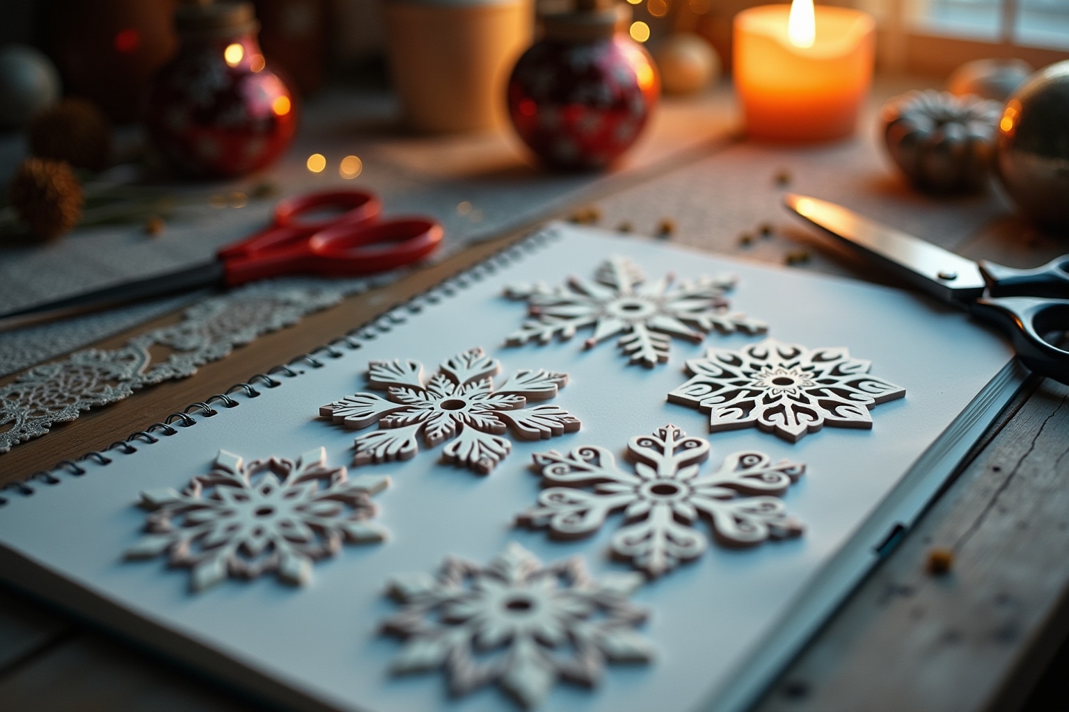 schneeflocken basteln-Titel